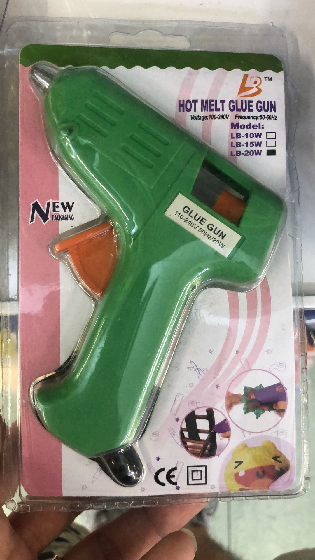 Small hot glue gun green thumbnail