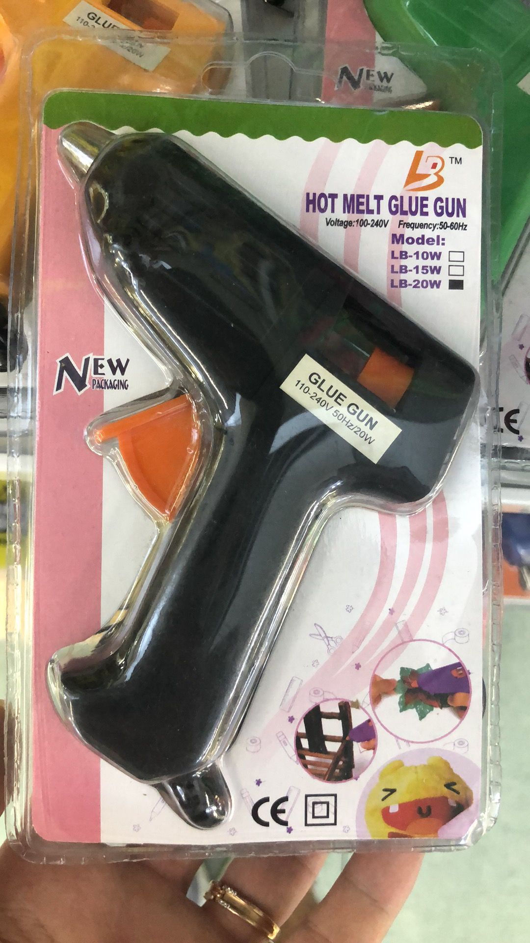 Hot melt glue gun small black thumbnail