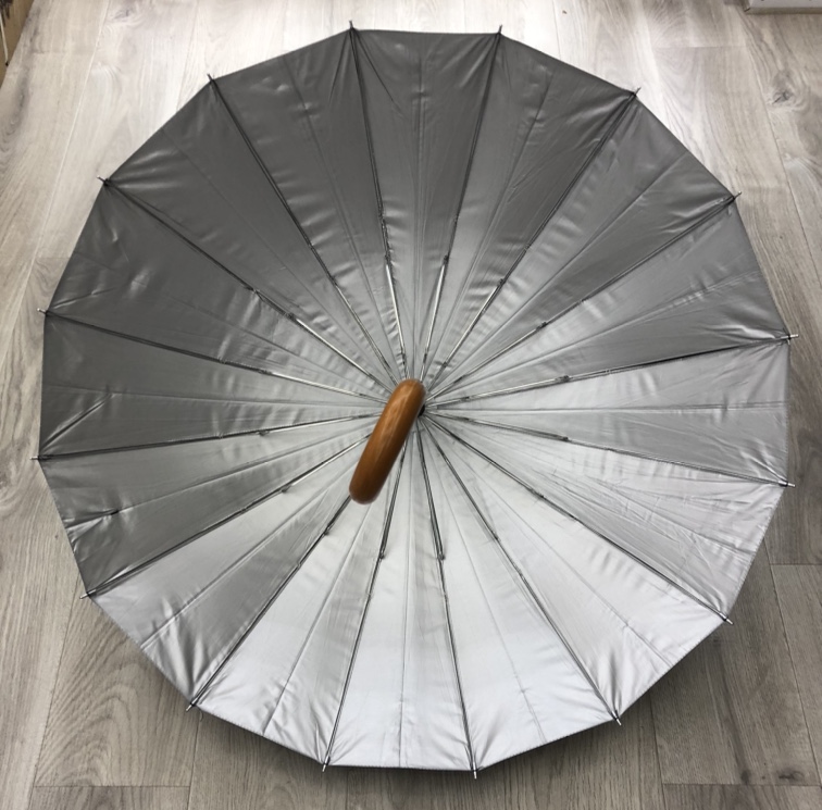 55Cm 16 Pieces Of Silver Rubber Umbrella