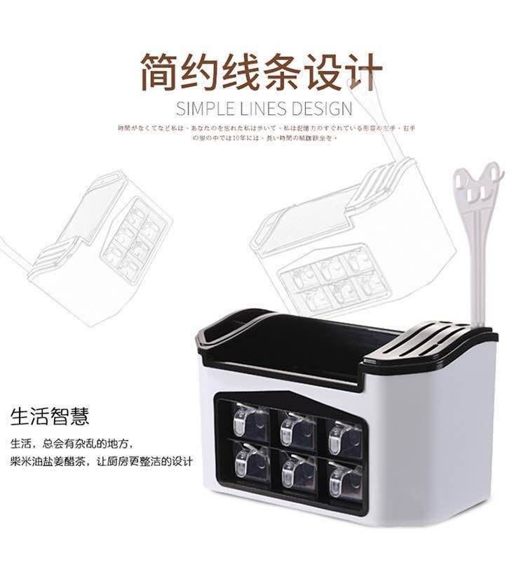 多功能厨房收纳套装厨房出具架调味料刀具组合置物架详情图5