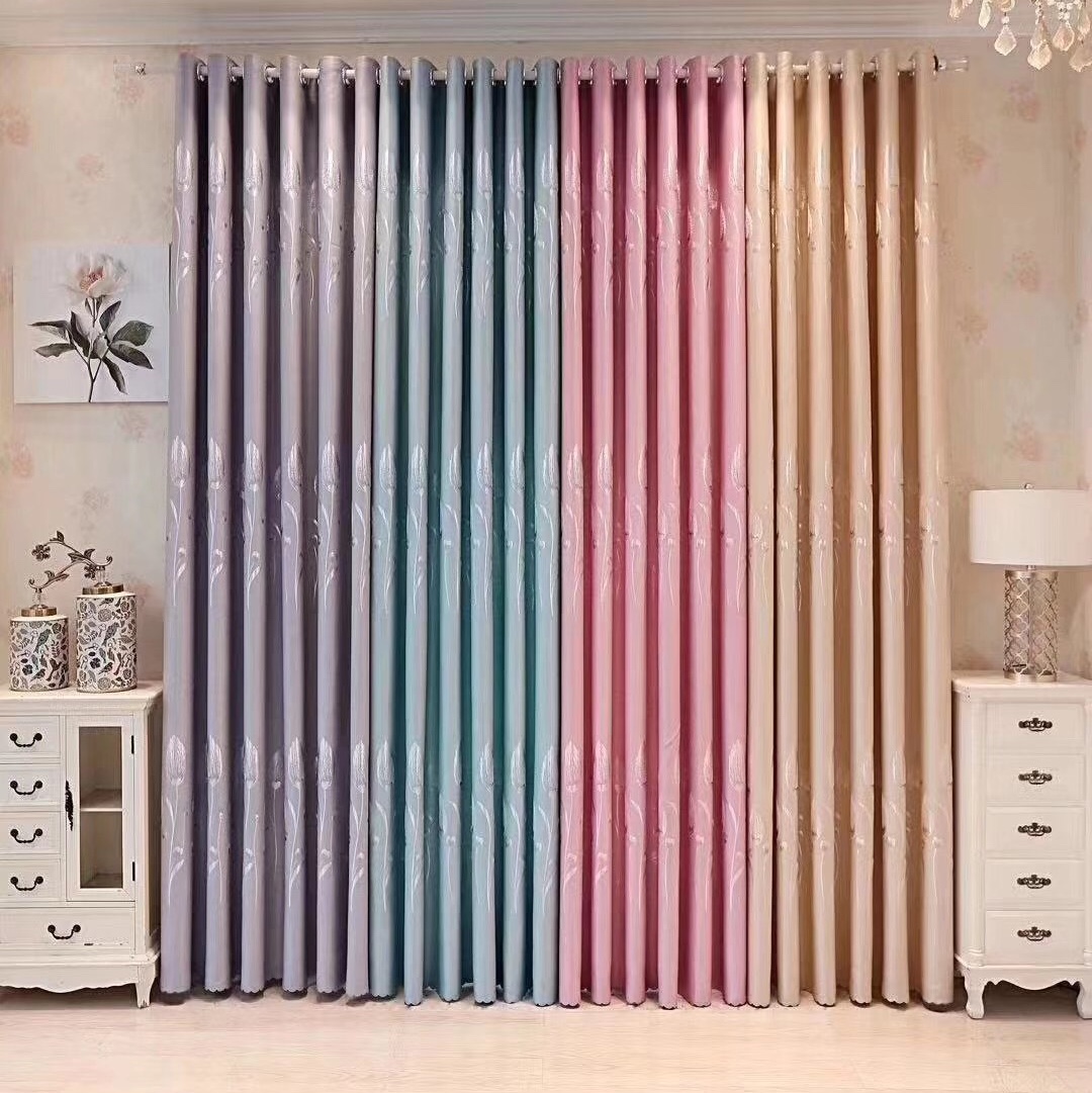 Colored curtain shading curtain