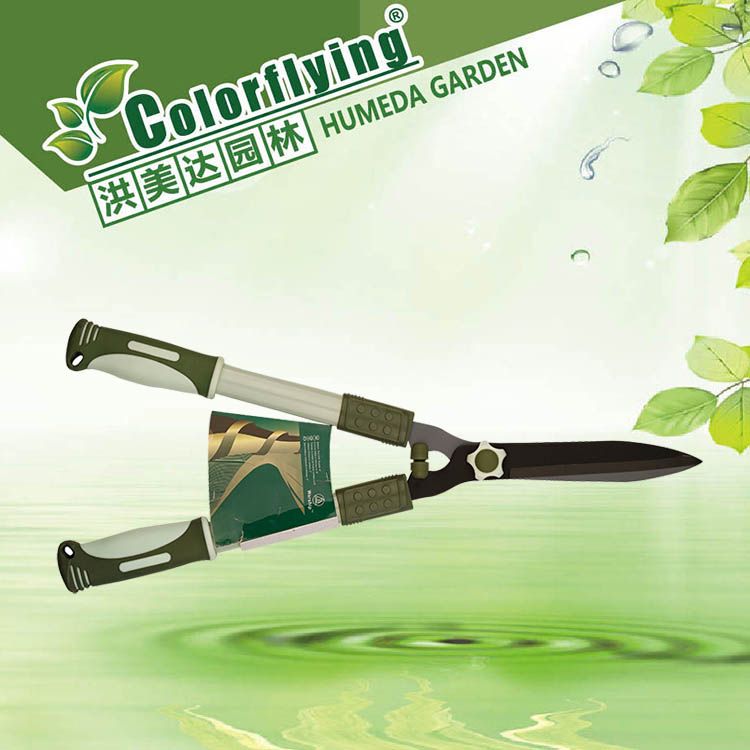 园林工具高碳钢管旋转伸缩抛光柄篱笆剪 修枝剪 剪枝剪细节图