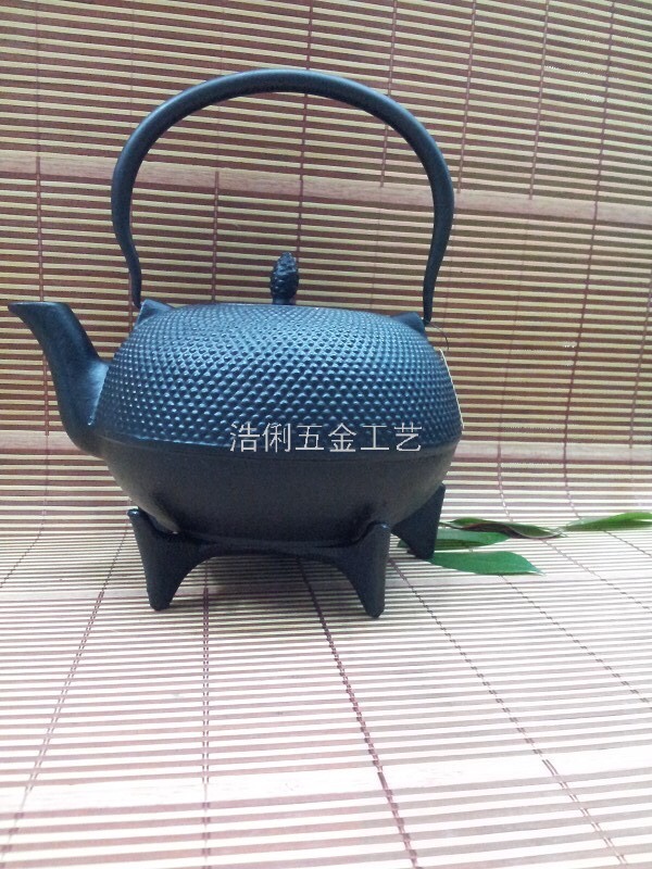 颗粒系列1800毫升大容量铸铁茶壶搪瓷茶具养生壶保健茶壶高档礼品详情图2