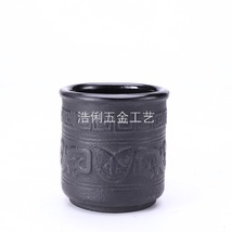各种容量铸铁茶杯功夫茶具茶杯可以定制logo搪瓷茶具厂家直销