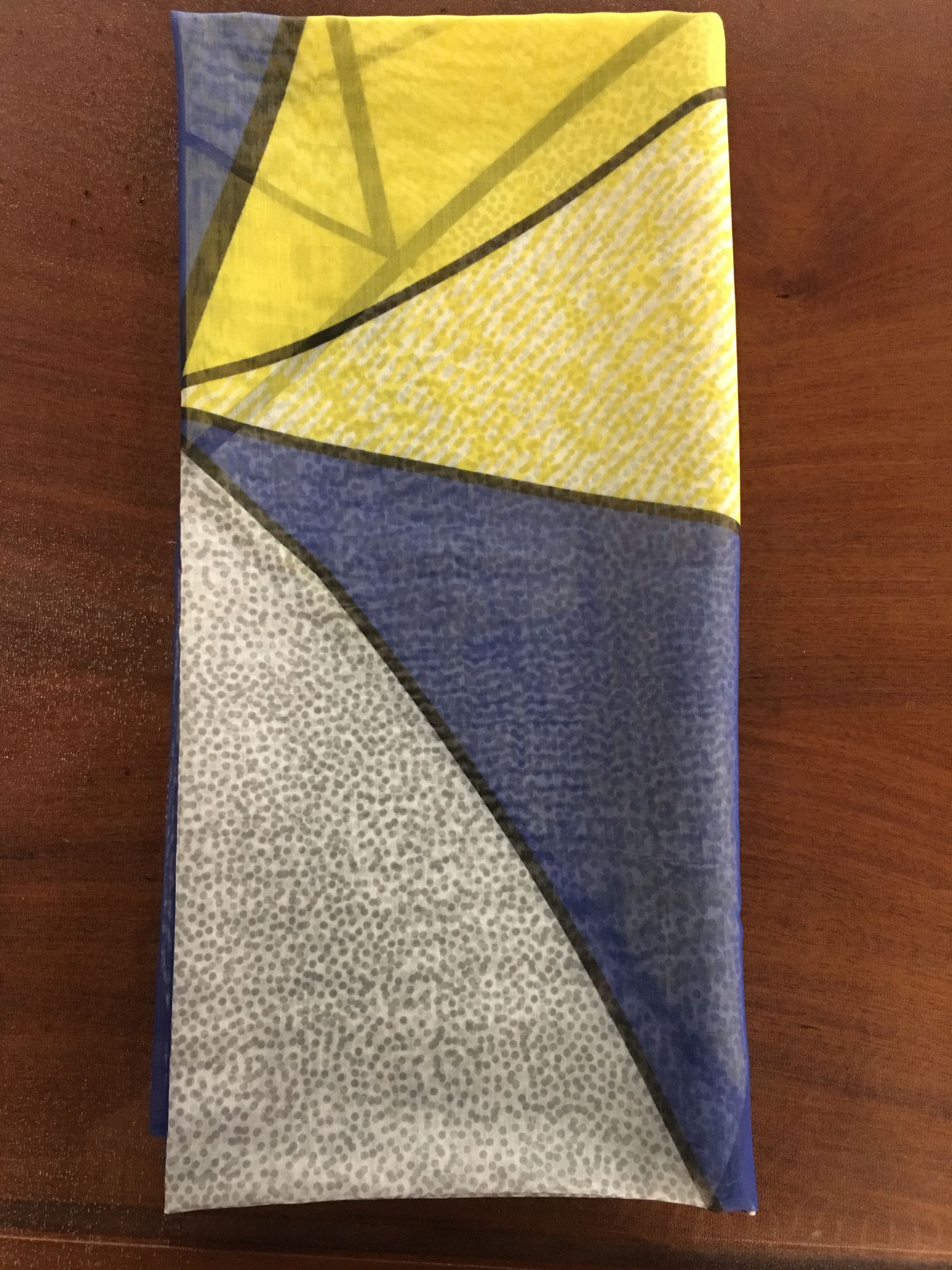 Grey silk square scarf shawl shawl