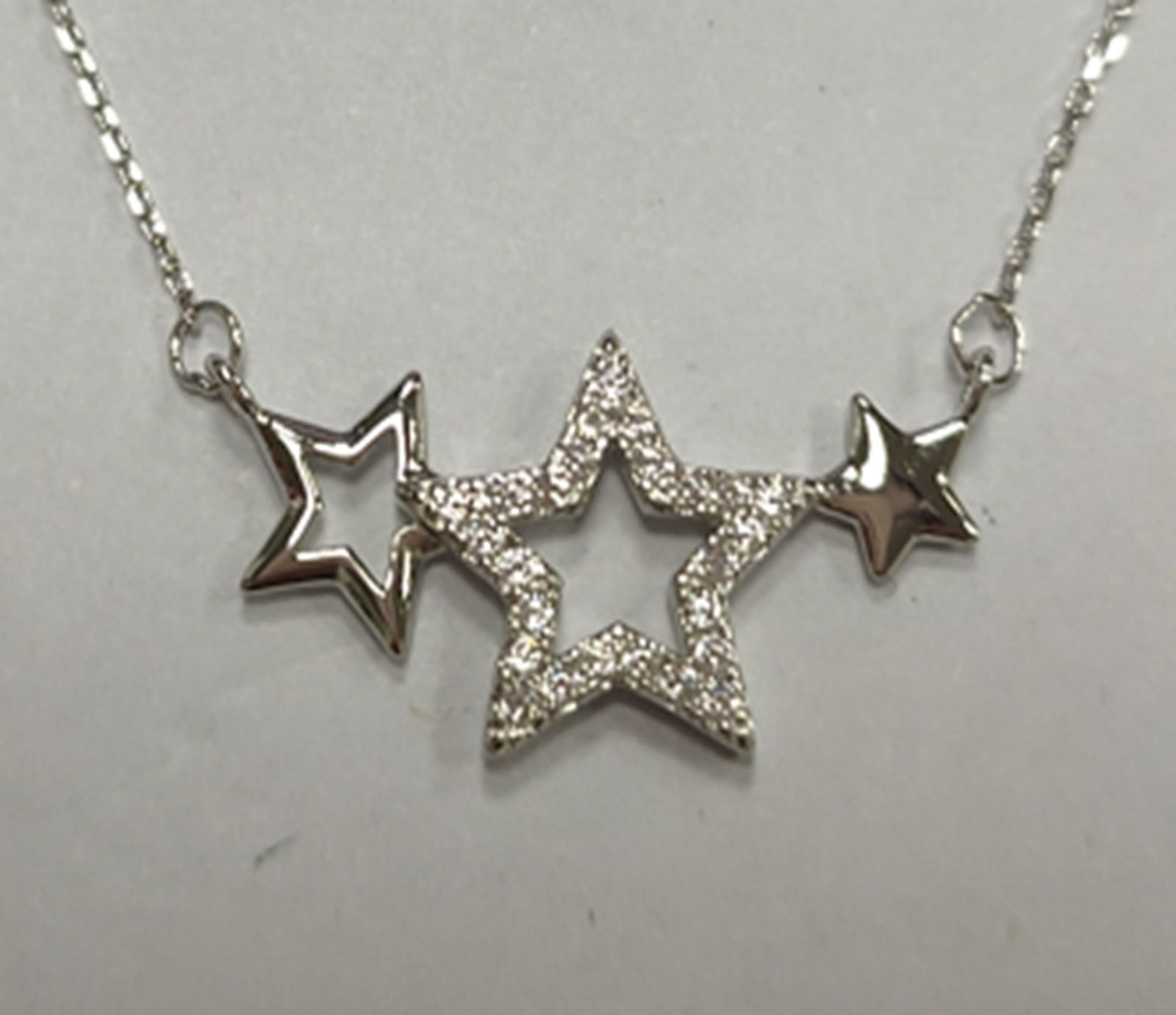 Yiwu Selection three five-pointed star necklace TL08LT275#/F3-150 full figure
