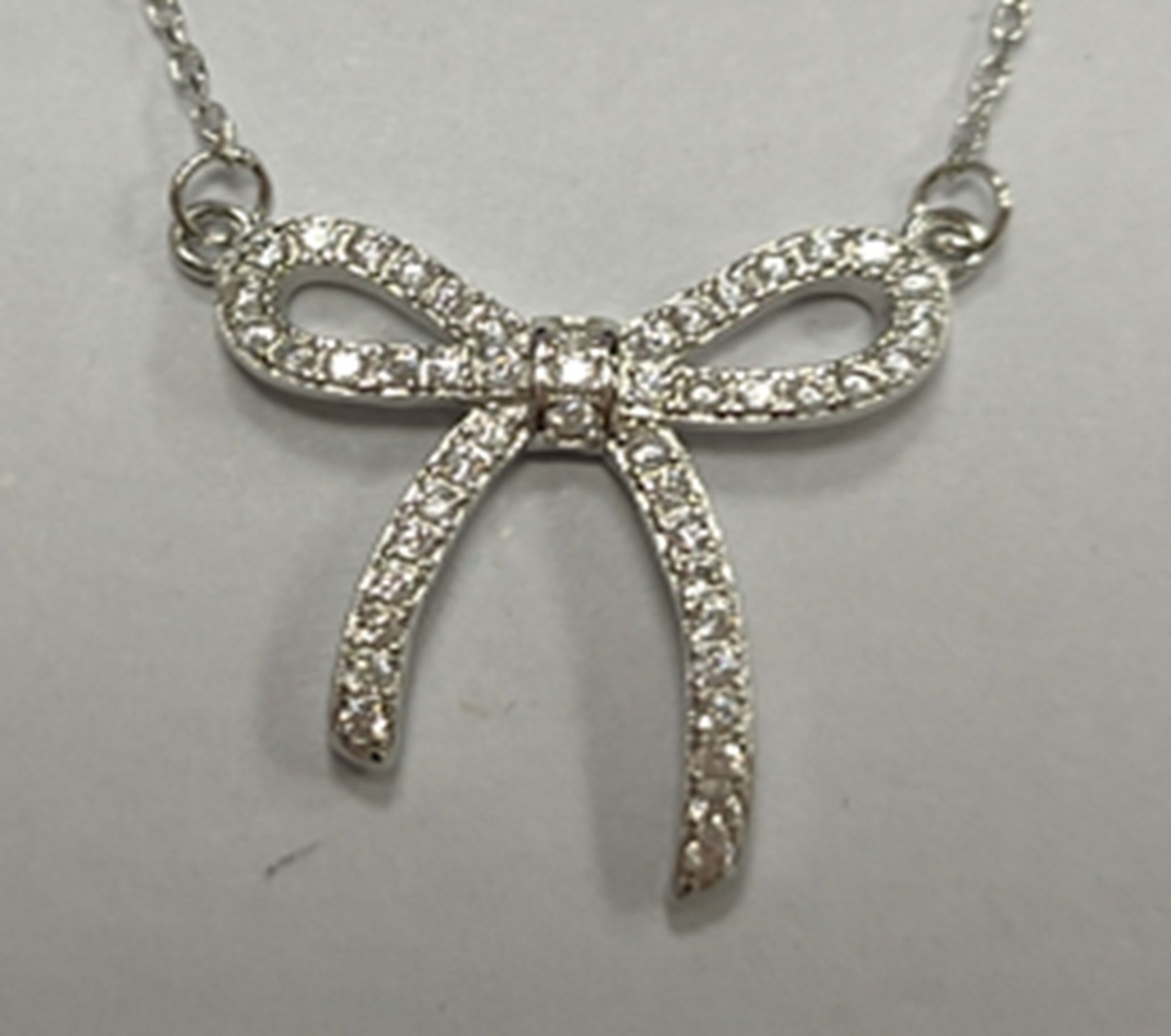 Yiwu Selection bow tie diamond necklace TL08LT269#/F3-150 full figure