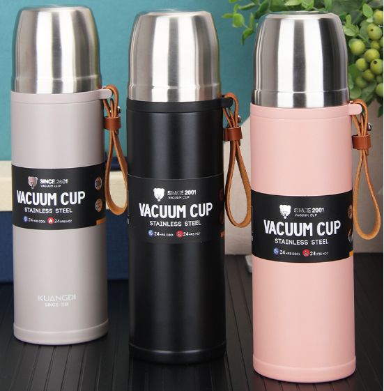 Kuangdi 1019 vacuum stainless steel bullet-shaped insulated cup, fashionable business water cup, outdoor portable, customizable logo