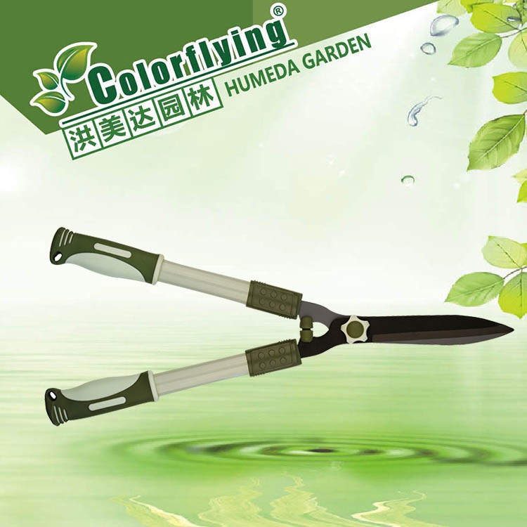 园林工具高碳钢管旋转伸缩抛光柄篱笆剪 修枝剪 剪枝剪详情图3