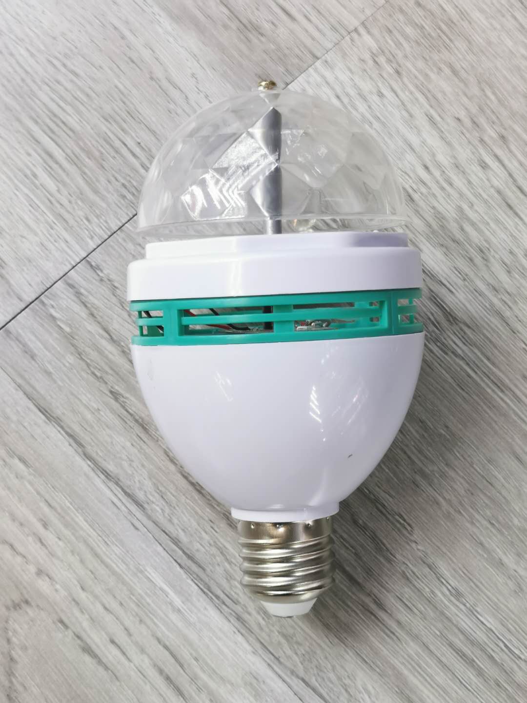 Stage light colorful crystal magic ball light automatically rotating laser light bulb thumbnail