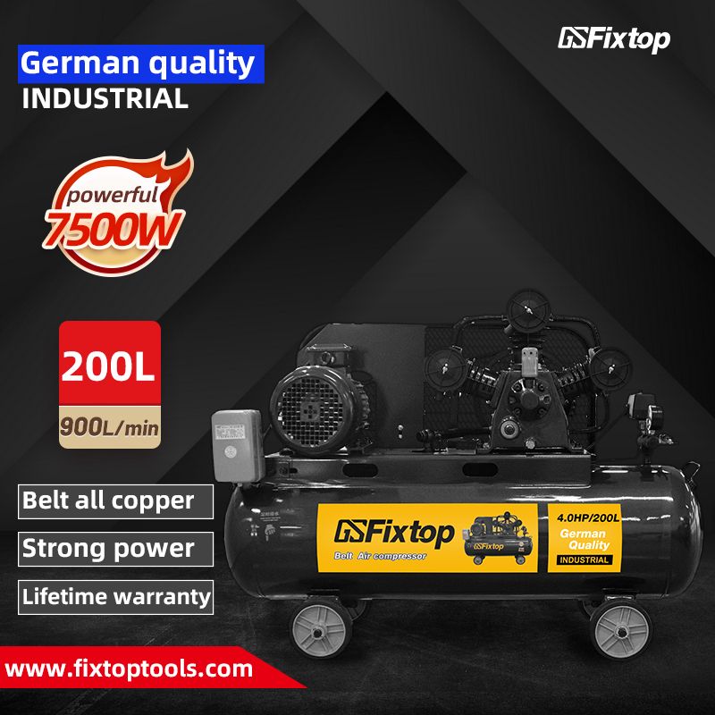 GSFixtop tools Belt Air compressor 200L