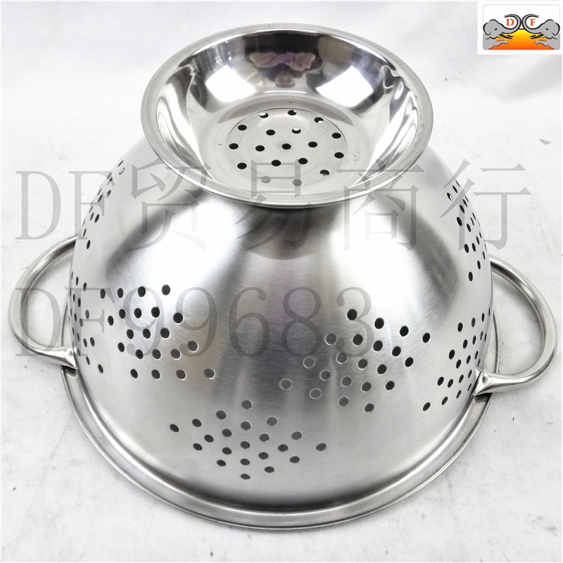 DF99683   水果篮不锈钢沥水篮盆密孔加厚多用篮洗菜篮果蔬篮厨房不锈钢洗菜DF  TRADING HOUSE详情1