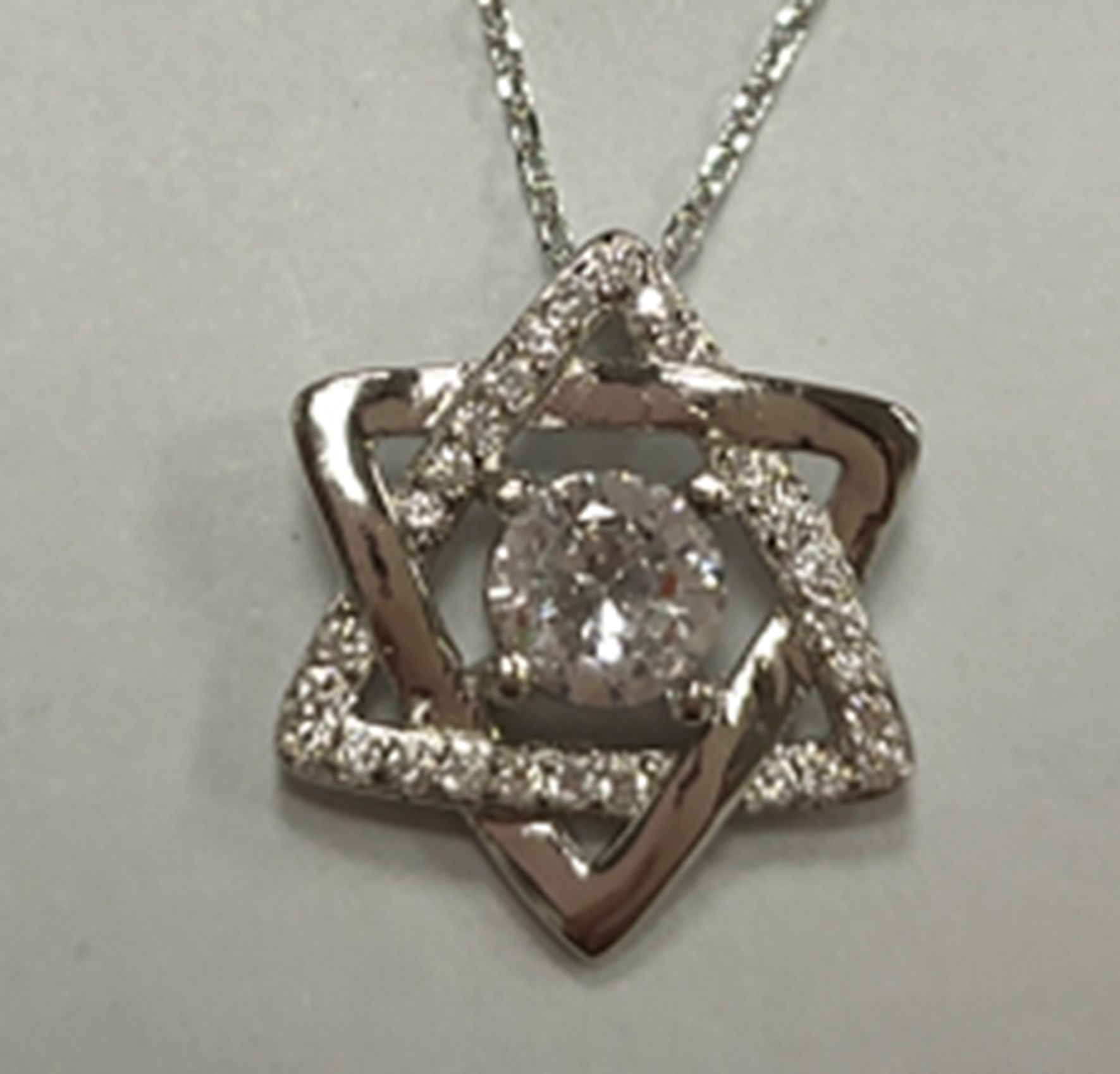 Yiwu good hexagonal star necklace with diamond TL08LT273#/F3-150 full figure