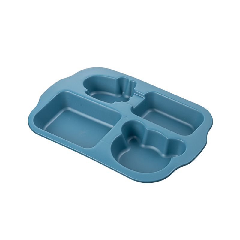 Nordic kindergarten cute baby rice bowls, baby tableware, grid plates, rice spoons, children's animals in stock wholesale Item Picture