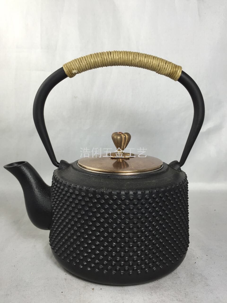 Copper Cover Copper Handle Private Custom Old Iron Pot Technology Teapot Health Pot Cast Iron Teapot Gift Set Enamel Tea Set details Picture