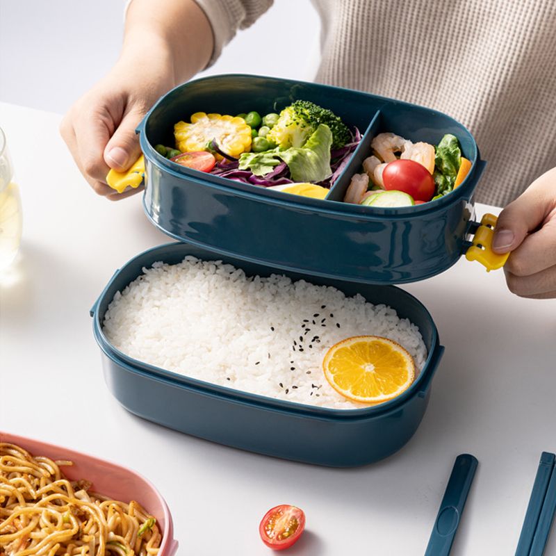 Single-layer office worker lunch box, separable primary school student lunch box, children's heat-resistant toilet and portable tableware lunch box details Picture