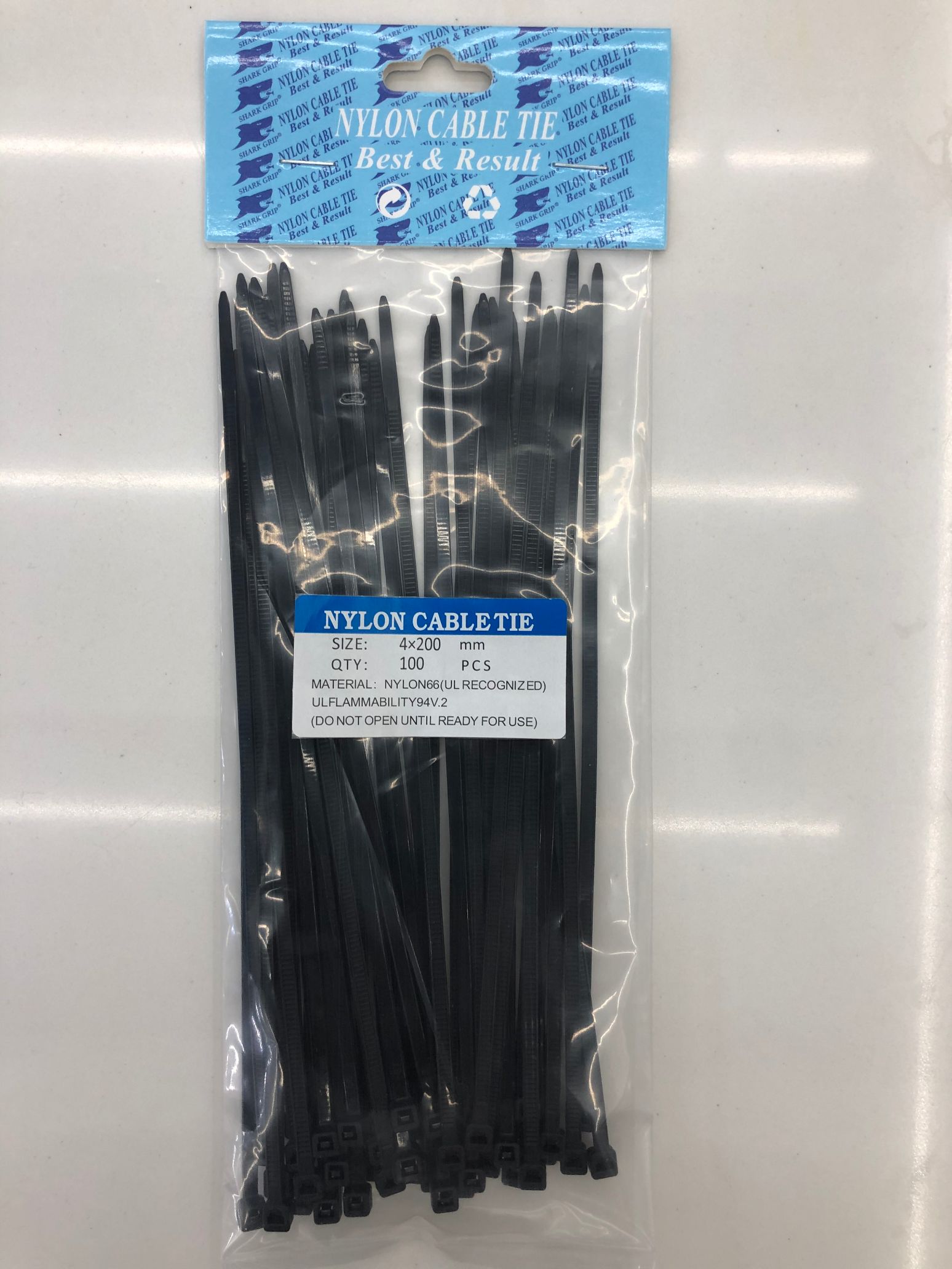 Nylon tie band 4*200 black thumbnail