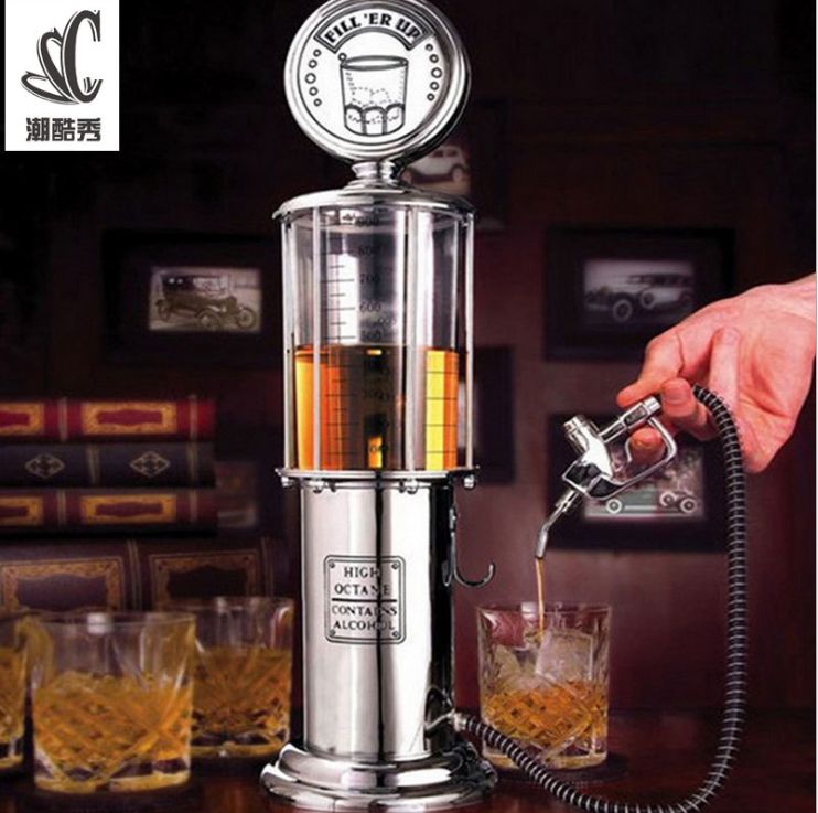 Creative gas station, double gun, drinking fountain, wine gun, draft beer machine, special bar for foreign trade and export wine distributor