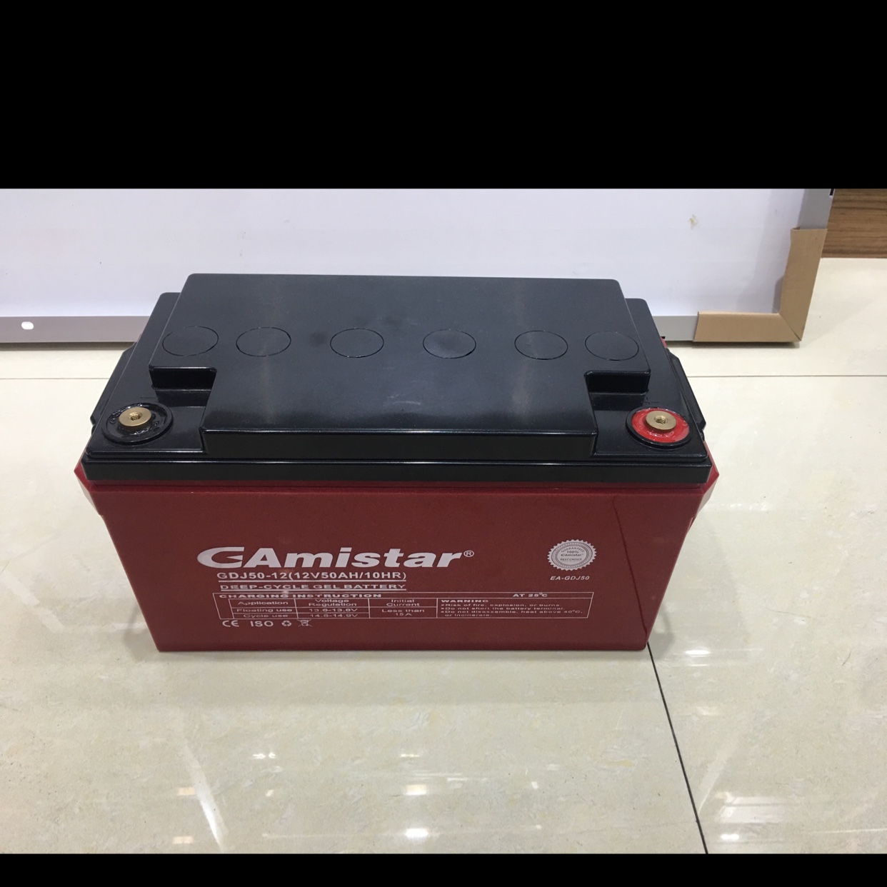 12V 100AH太阳能铅酸电池详情图1