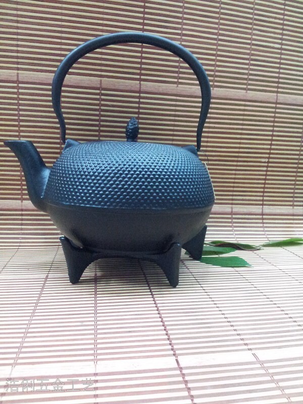 1300 Ml Cherry Blossom Series Cast Iron Teapot Enamel Tea Set High-Grade Gift Set Copper Cover Copper Handle Old Iron Pot Specification drawing