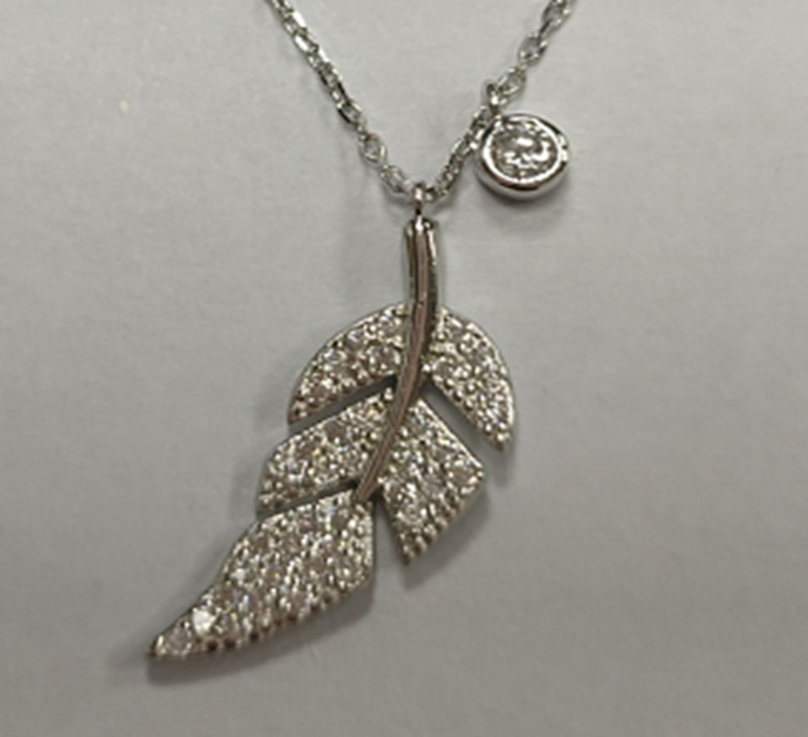 Yiwu Selection leaf necklace TL08LT290#/F3-150 full figure