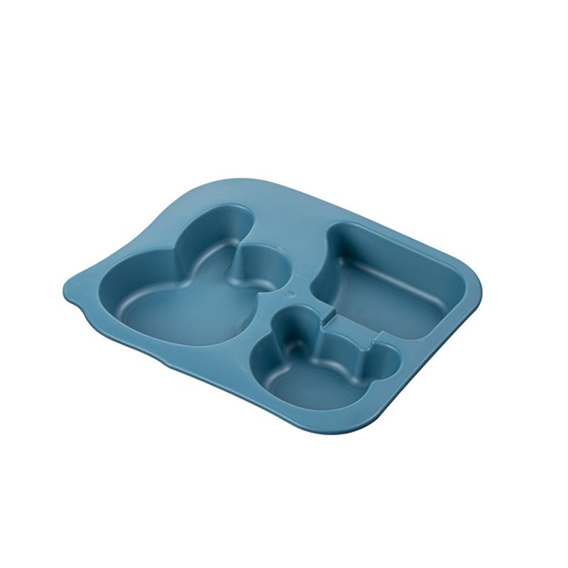 Breakfast tray for primary school students, kindergarten meal plates, children's meal plates, cute fast food dishes for babies, compartments plates details Picture