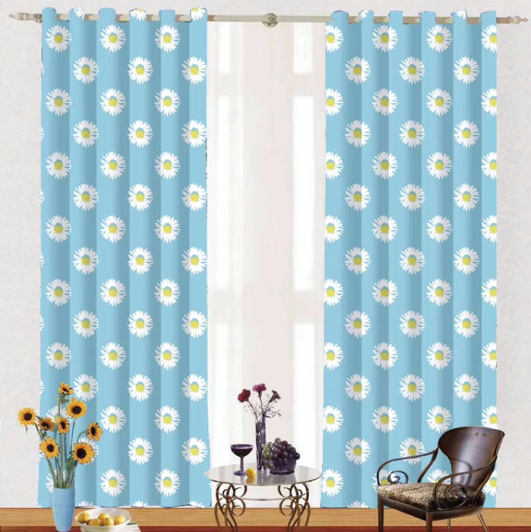 Floral Daisy curtains are fresh and fresh