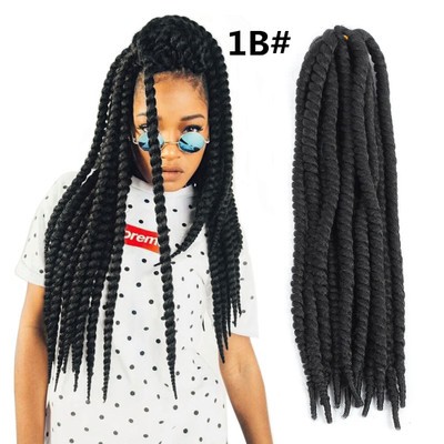 New African braid color braid spring braid wig, 22 inches, 120 grams, 12 pieces detail image 2