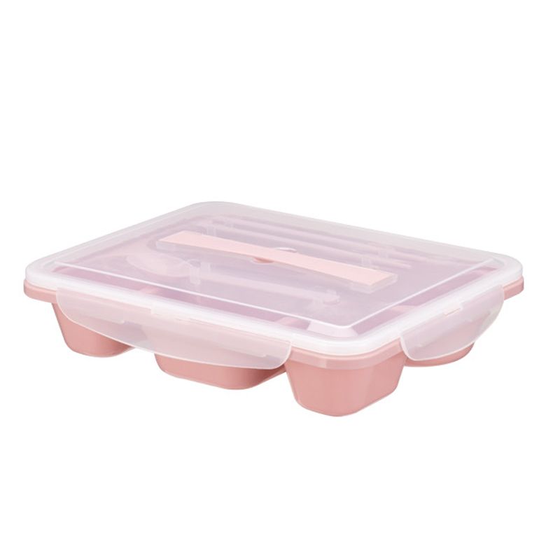 Microwave oven box, student insulated lunch box, office worker lunch box, large-capacity cafeteria lunch box, compartments plate, Japanese style Item Picture
