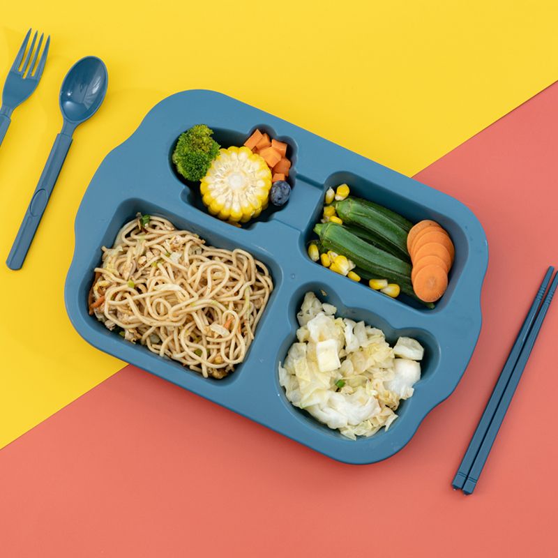 Nordic kindergarten cute baby rice bowls, baby tableware, grid plates, rice spoons, children's animals in stock wholesale Application Scenario