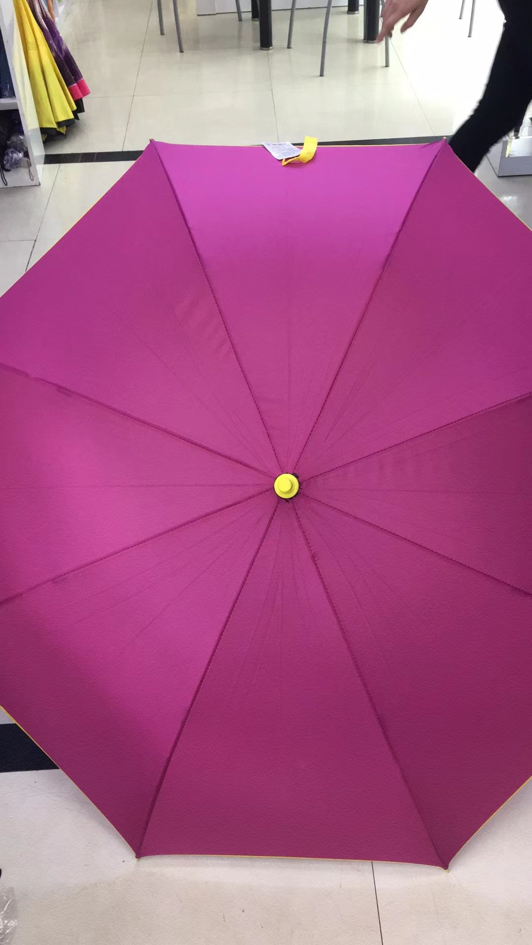 70公分彩色纤维股伞架自动伞产品图