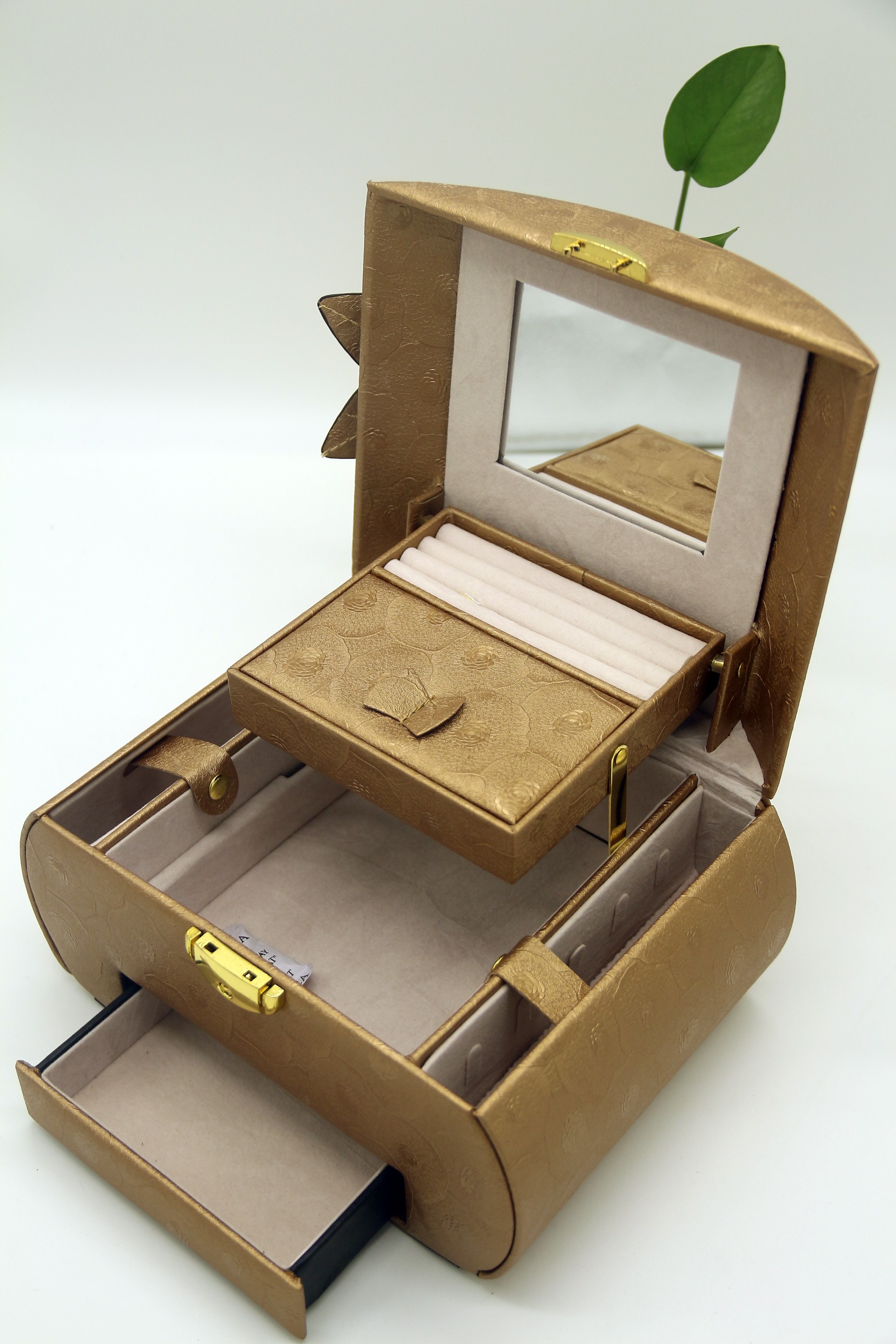 多功能首饰盒可订制化妆箱工具箱053详情图3