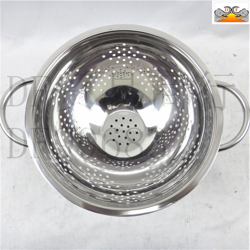 DF99683   水果篮不锈钢沥水篮盆密孔加厚多用篮洗菜篮果蔬篮厨房不锈钢洗菜DF  TRADING HOUSE详情5