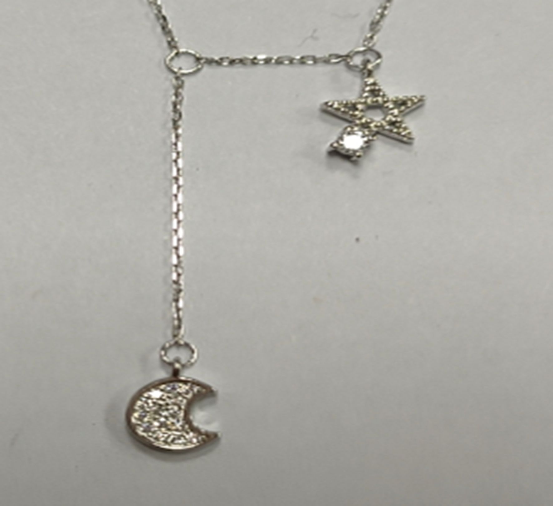 Yiwu Selection Moon star diamond necklace TL08LT243#/F3-150