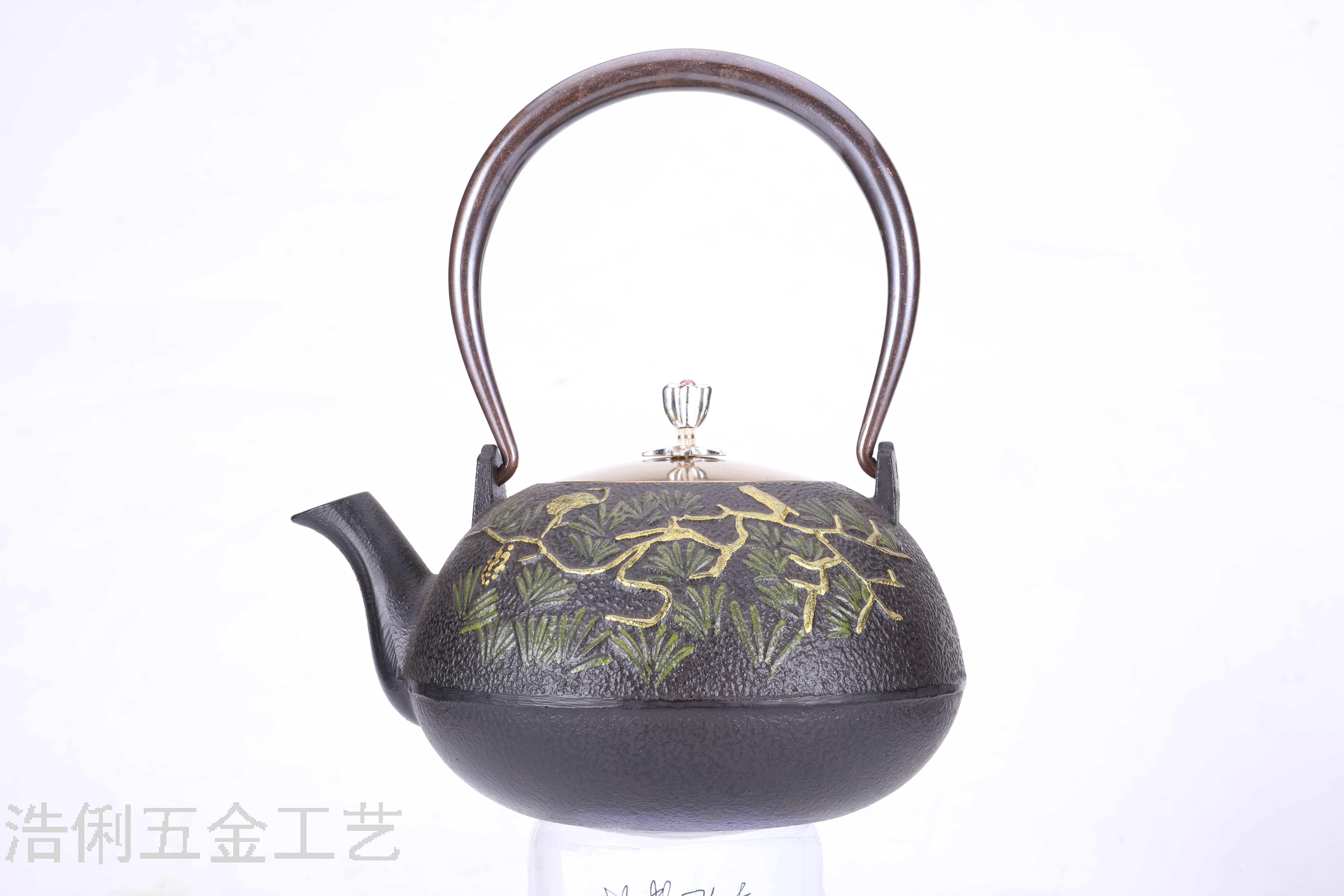Copper Cover Copper Series Tracing Silver Pine Crane Yannian Factory Direct Sales Can Customize Logo High-Grade Gift Set details Picture