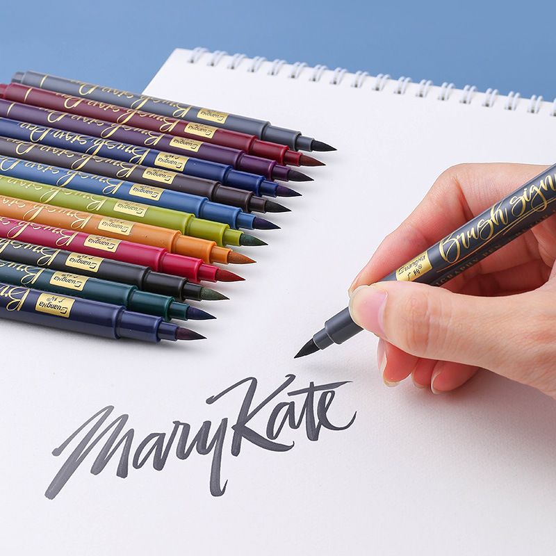 Guangna 203-12 Calligraphy soft-tipped Elegant Pen Set, Color Painting, Graffiti, Watercolor and Comic Pen Factory Direct sales details Picture