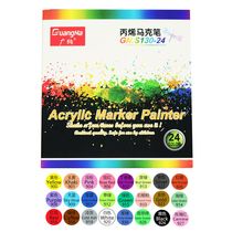 Manufacturerdirect Canton 130 drawing design marker student graffiti pen 24 color acrylic marker