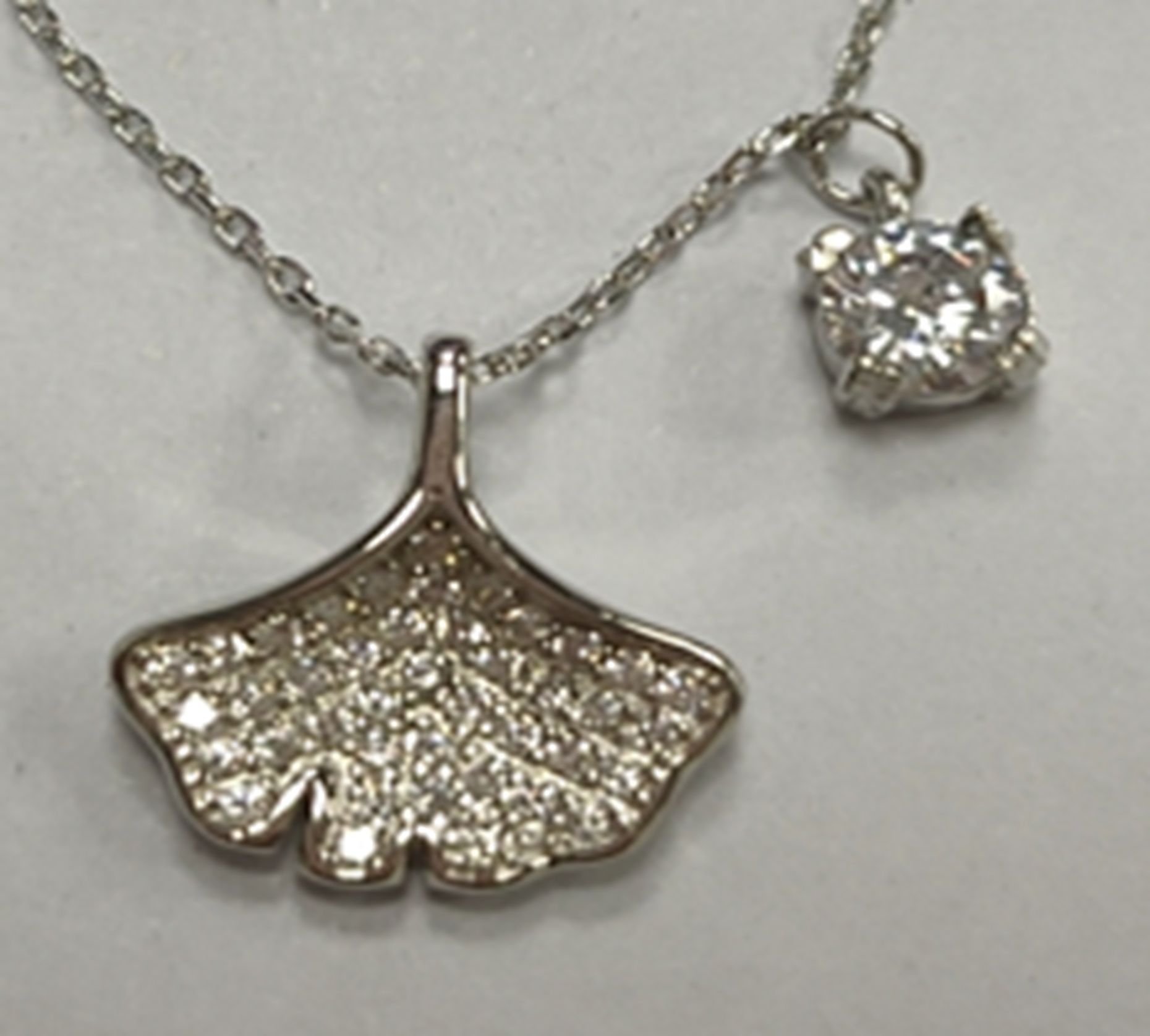 Yiwu good ginkgo leaf necklace TL08LT280#/F3-150 full figure