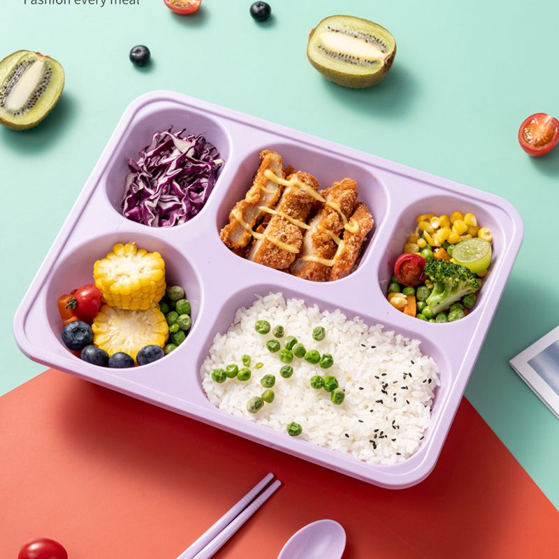 Microwave oven box, student insulated lunch box, office worker lunch box, large-capacity cafeteria lunch box, compartments plate, Japanese style full figure