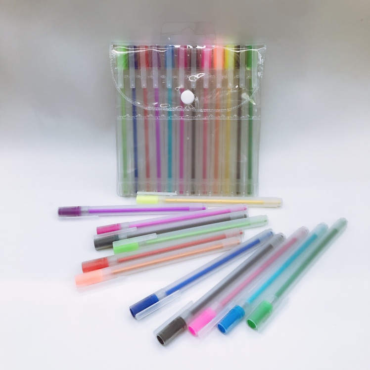 12色彩色糖果色中性笔