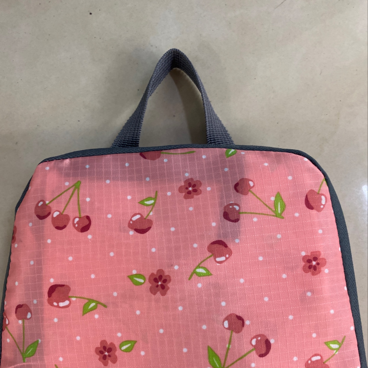 Floral Fabric Backpack Fruit Pattern Handbag Boutique Bag Shopping Bag
