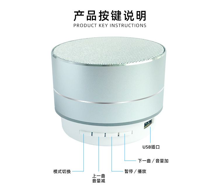 迷你小钢炮蓝牙音箱蓝牙音箱小钢炮蓝牙音响低音炮小音箱18