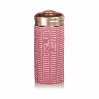 【 Gan Tang Xuan 】 Living Porcelain is as good as Water Ceramic Cup Portable Water Cup, Double-layer 300ml Item Picture