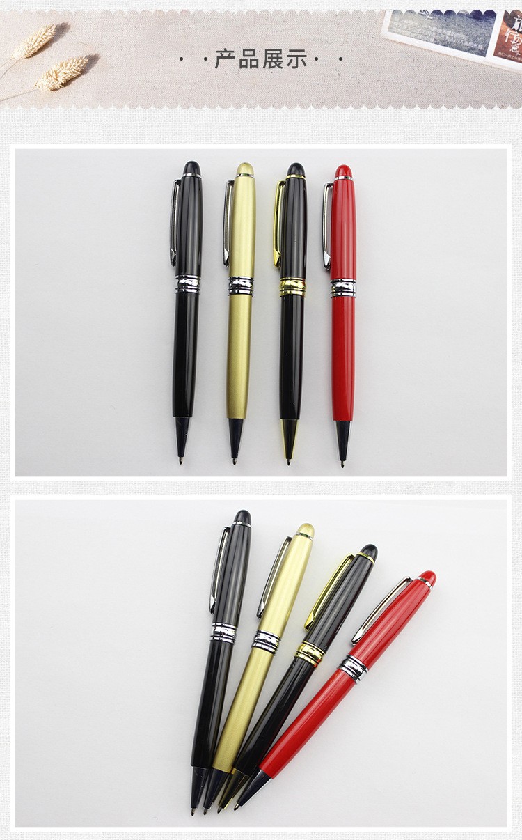 Customized logo for classic business office advertising metal ballpoint pens and ballpoint signature pens detail image 8