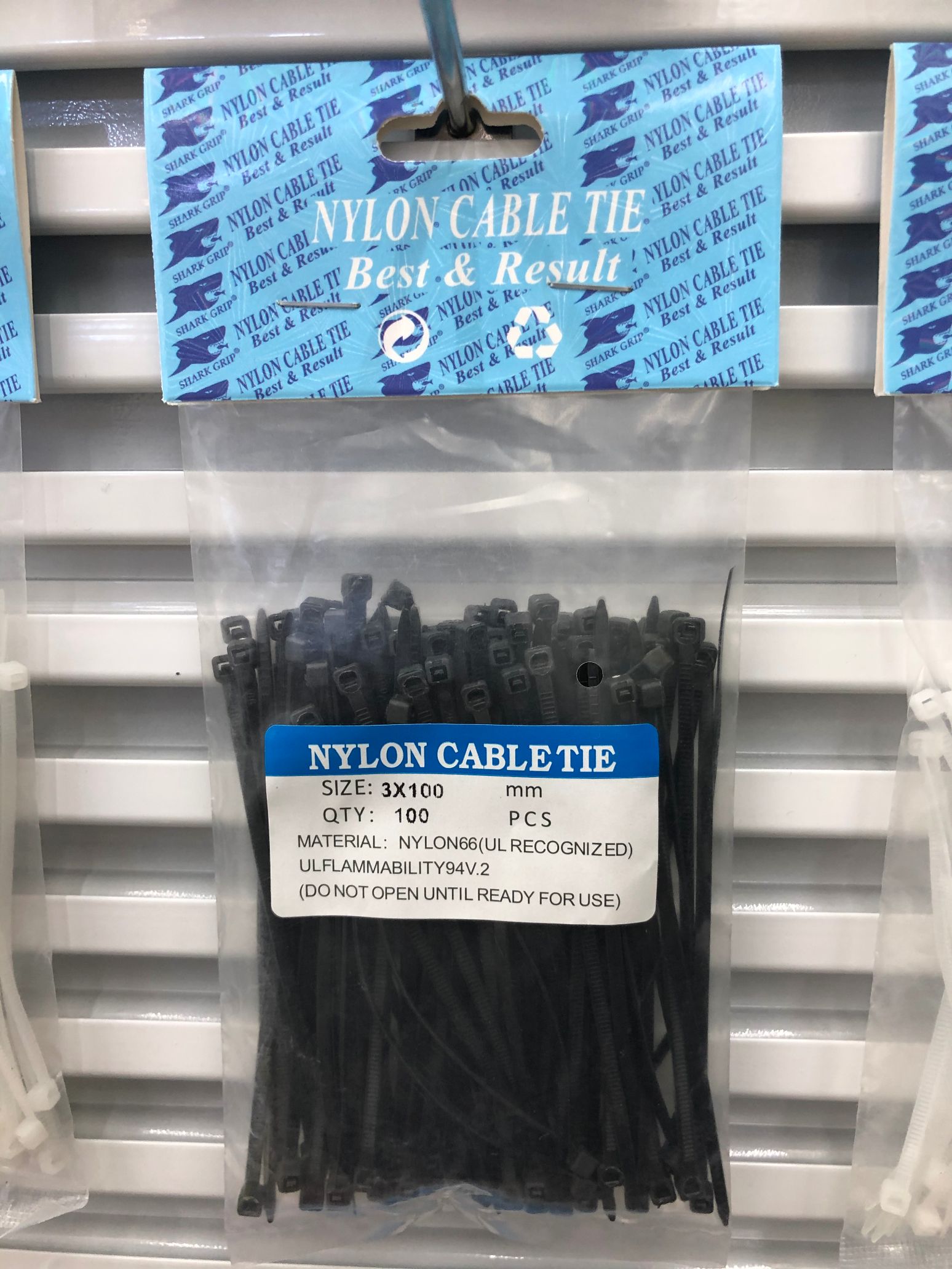 Nylon tie band 3*100 black thumbnail