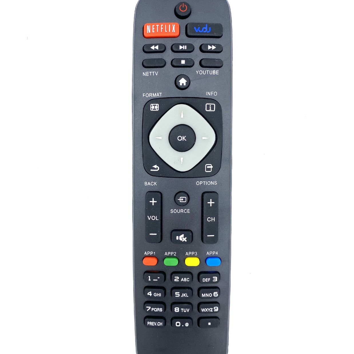 新款适用飞利浦PHILIPS品牌电视遥控器 NETFLIX功能出口