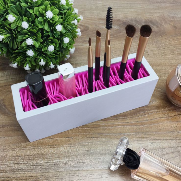 Silicone makeup brush storage box Makeup storage box