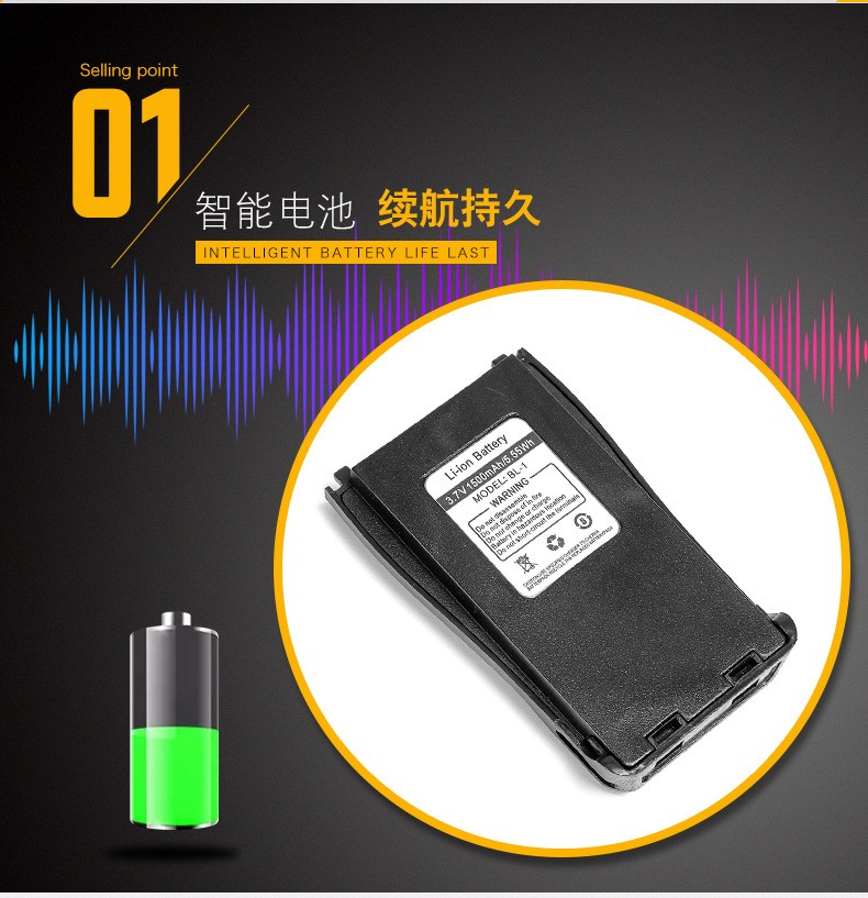 BF888s无线对讲机 酒店餐厅商业大功率户外手持对讲机详情图13