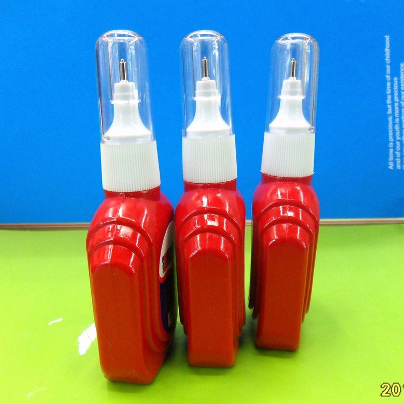 厂家直销 涂改液VP-810 瓶型修正液  环保无毒 大红瓶 钢针头 OEM详情图2