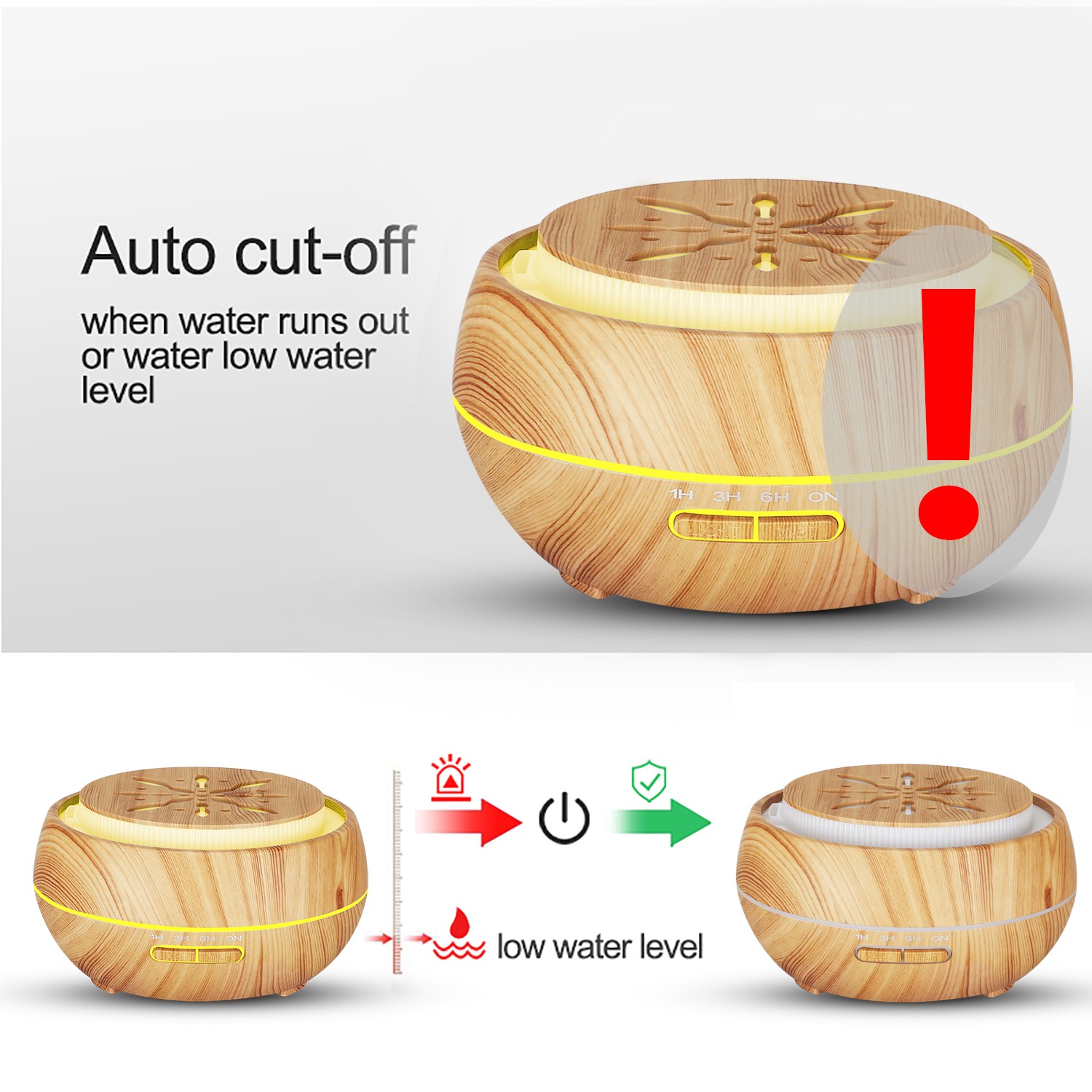 Fabricante venta caliente HOLDMAY humi 400ML aroma difusor humidificador color aroma light añadir aceite esencial detail image 6